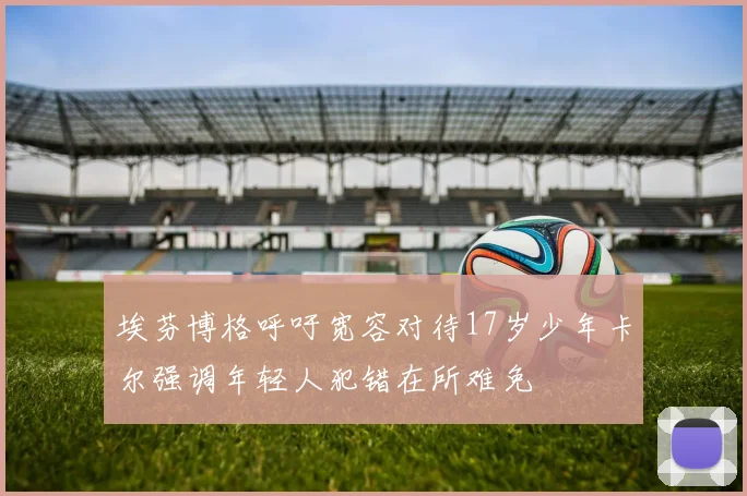 埃芬博格呼吁宽容对待17岁少年卡尔强调年轻人犯错在所难免